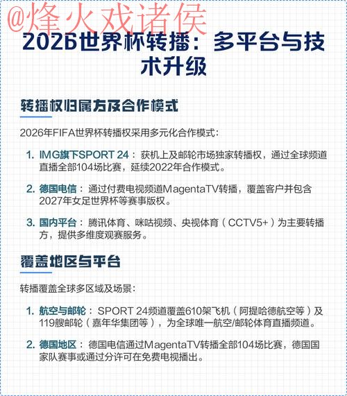2026世界杯直播平台推荐与评测