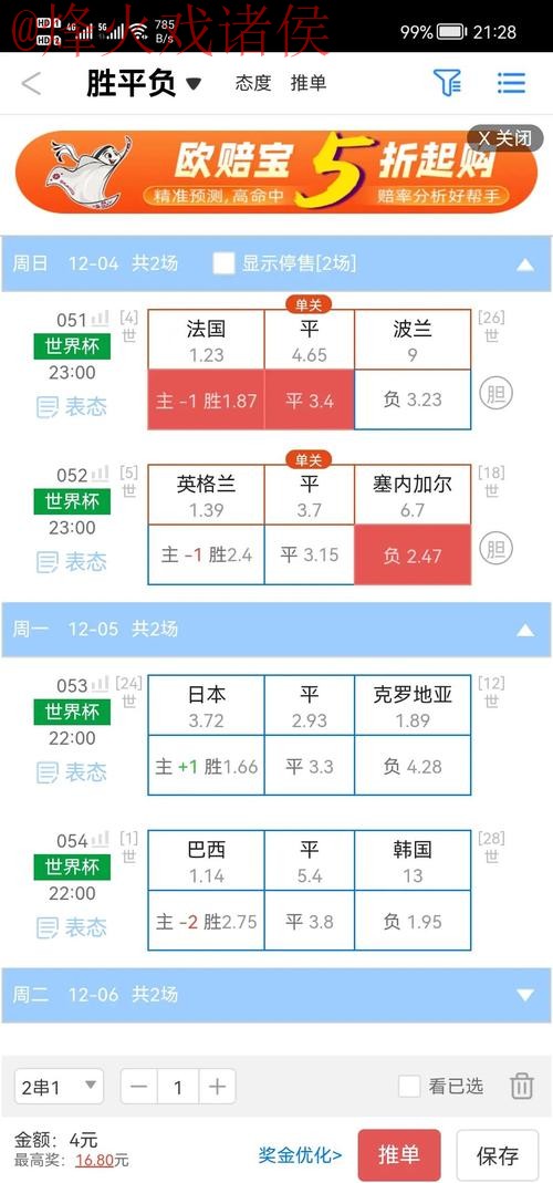 热门平台推荐：世界杯盘口哪个好
